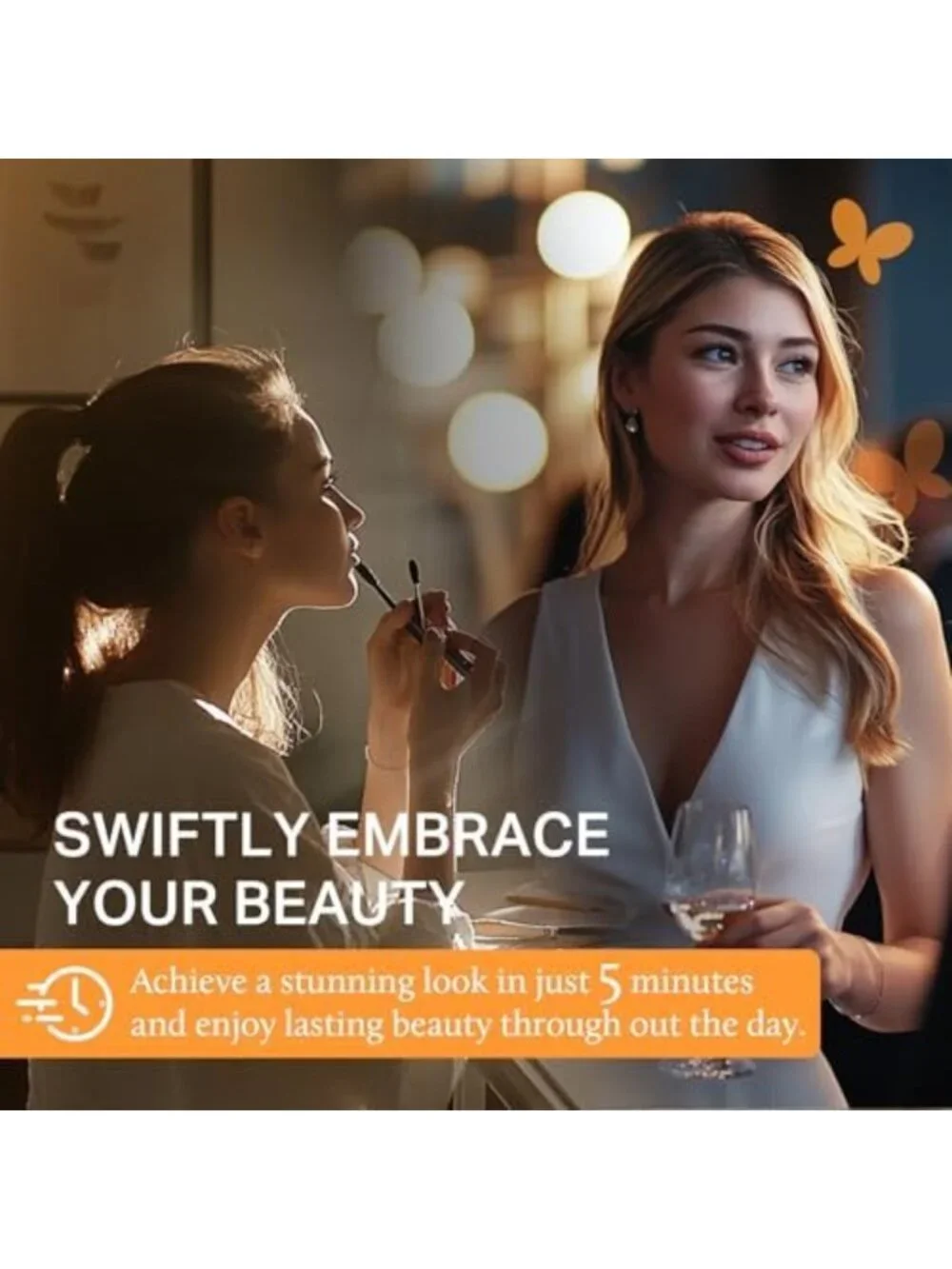 Clip-In Human Hair Extensions - Easy 5-Minute Installation, Natural Look